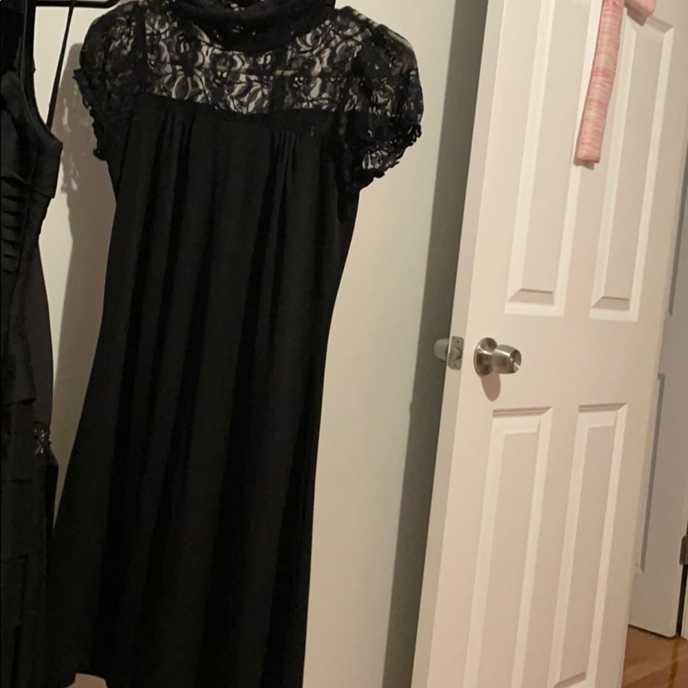 Lace black dress
